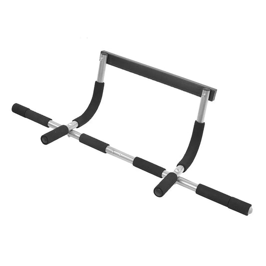 Barbell pull-up stand on a white background