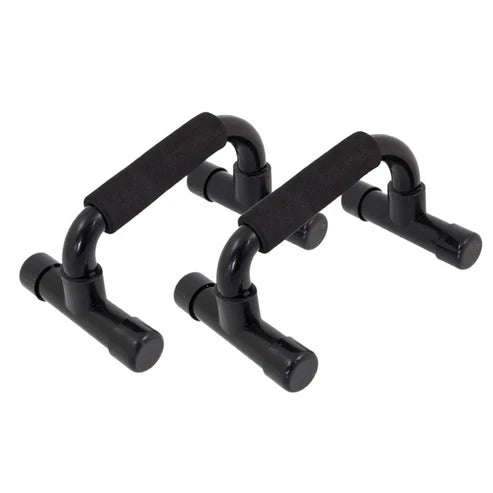 Pair of black guitar tuners on a white background