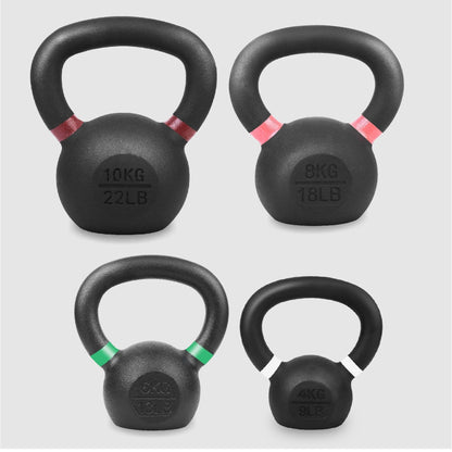 Cast Iron Kettlebells for Full Body Workout - Premium Strength Training Equipment with Ergonomic Grip - Durable Exercise Weights for Home Gym Fitness - Multiple Weight Options Available