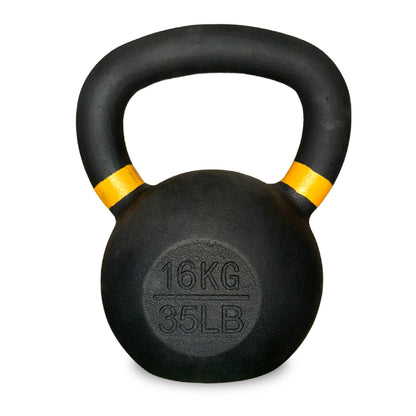 Cast Iron Kettlebells for Full Body Workout - Premium Strength Training Equipment with Ergonomic Grip - Durable Exercise Weights for Home Gym Fitness - Multiple Weight Options Available