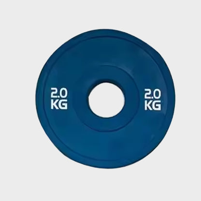 Olympic Fractional Weight Plates – Colour Coded Rubber Coated Cast Iron Bumper Plates, Precision Change Discs for Incremental Weightlifting & Home Gym Training