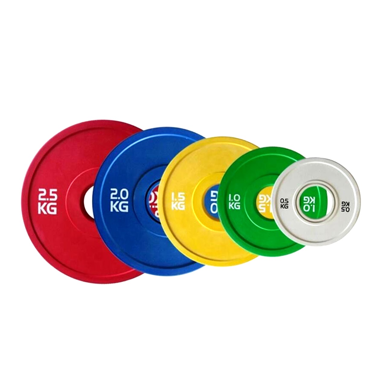 Olympic Fractional Weight Plates – Colour Coded Rubber Coated Cast Iron Bumper Plates, Precision Change Discs for Incremental Weightlifting & Home Gym Training