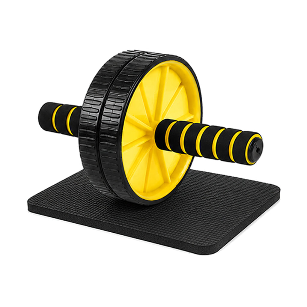 Double-Wheel Ab Roller with Knee Pad